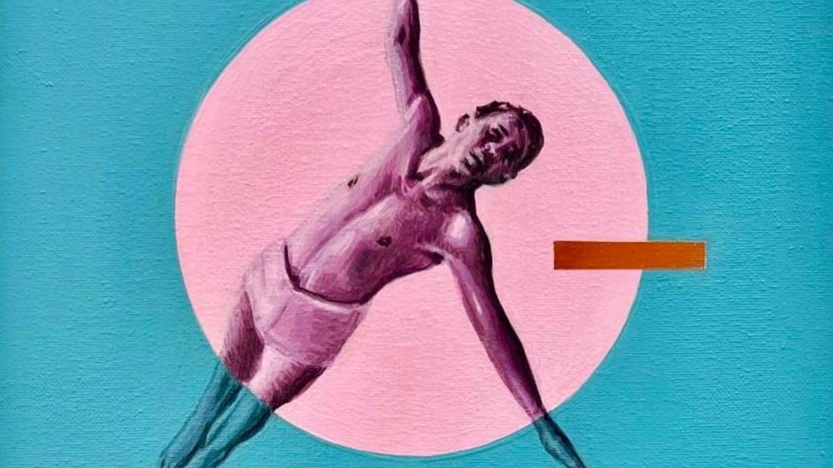 una delle opere all'inaugurazione Andrea Buglisi