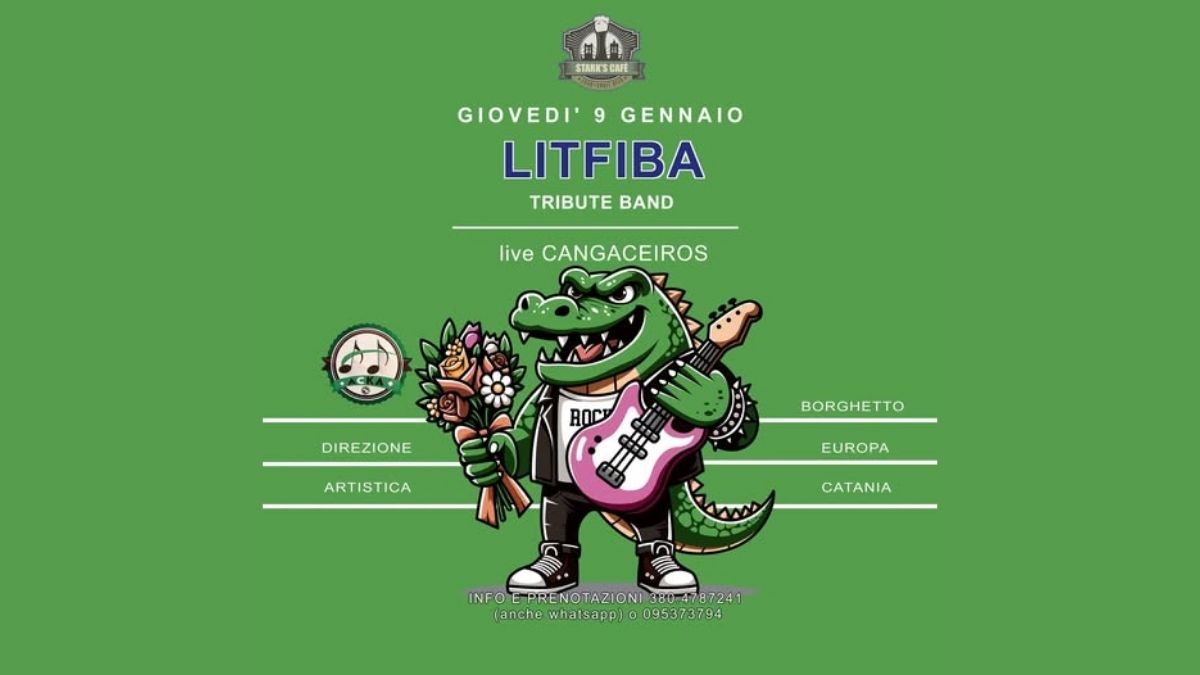 Locandina della cover band litfiba stark's