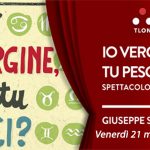 Locandina dello spettacolo di Giuseppe Sorgi in Io Vergine, tu Pesci al Teatro Ambasciatori di Catania