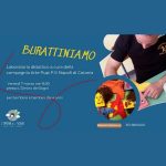 Locandina laboratorio di burattini per bambini a cura dei fratelli Napoli